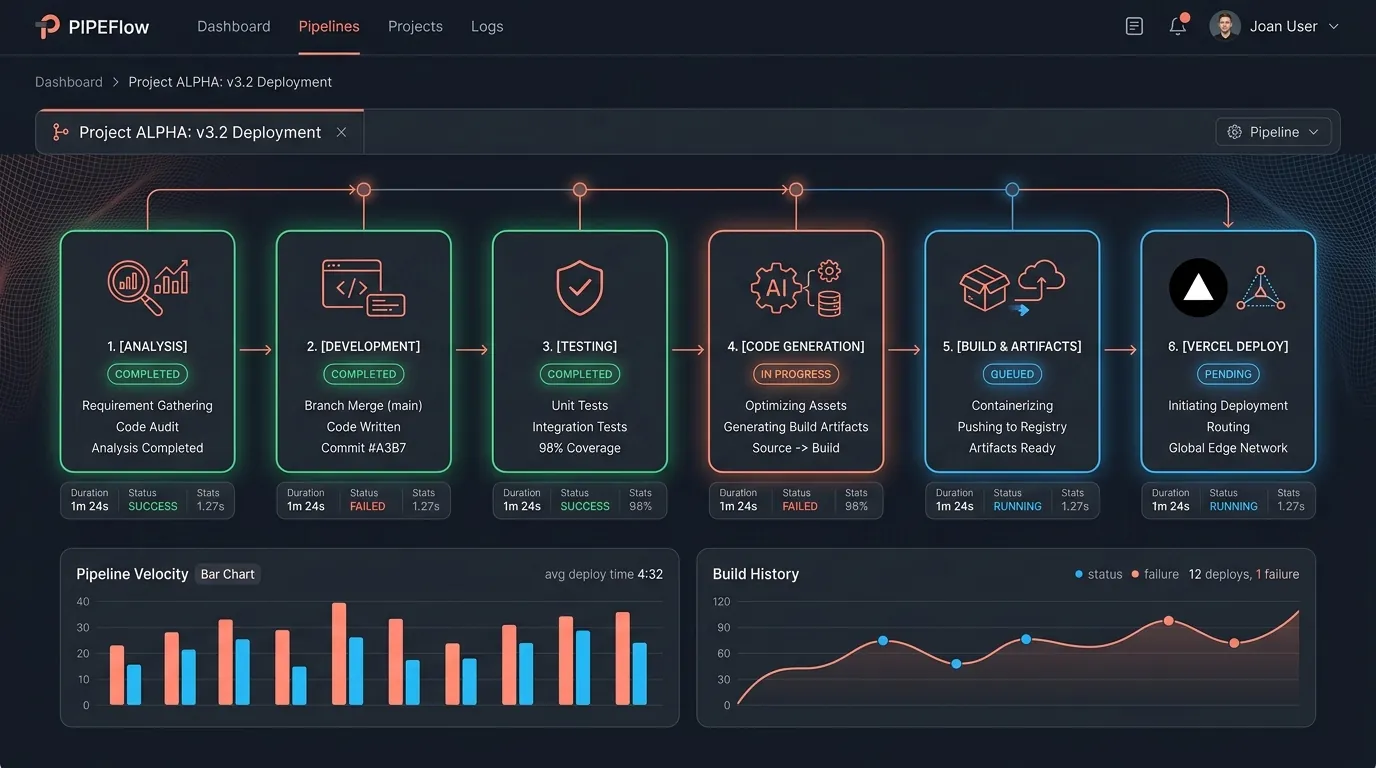 Deployment pipeline flow